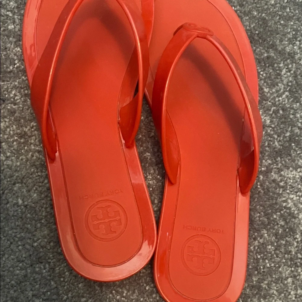 Red Flip Flop Sandals